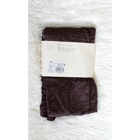 A NEW DAY Women's High Waisted Leggings w/Pockets (XL / 16) "MAUVE / BLACK" -NEW - Picture 5 of 6